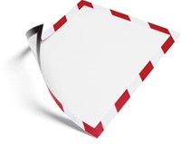 Magneethoes A4 rood/wit Durable Duraframe Security