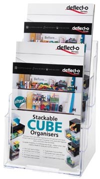 Folderhouder A4 4 opbergvakken