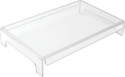 Transparante monitorstandaard / laptopstandaard vaste hoogte 7cm Desq