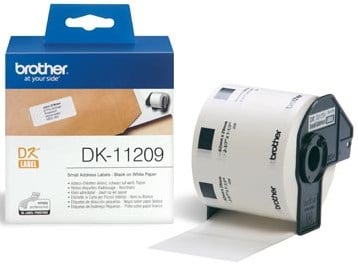 Brother labels DK 11209 kleine adres etiketten 29 x 62 mm 800 labels