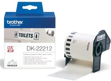 Brother labels DK-22212 continue label  62 mm x 15,24 m plastic