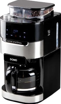 Domo koffiezetapparaat Grind and Brew digitaal 1,5 liter zwart