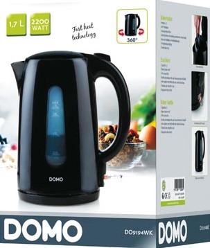 Domo waterkoker 360° 1,7 liter zwart-2