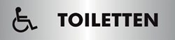 Pictogram toilet voor andersvaliden zelfklevend