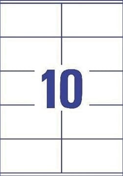 Avery Kopieeretiketten 105 x 58 wit Doos van 1000 etiketten-2