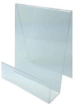 Boekenstandaard plexiglas A5 195 x 150 mm
