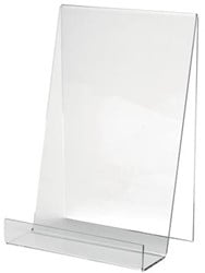 Boekenstandaard plexiglas A4 diepte 35mm