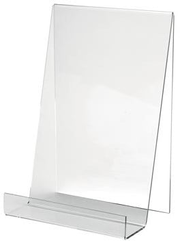 Boekenstandaard plexiglas A4 diepte 35mm