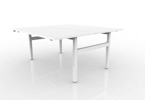 Duo Bench werkplek wit wit zijkant