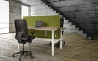 Duo sta bureau twee werkplekken
