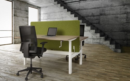 Duo sta bureau twee werkplekken