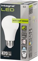 Integral Classic Globe LED lamp E27 dag/nacht sensor niet dimbaar 5.000 K 4,8 W 470 lumen-2