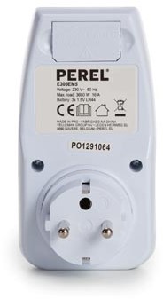 Perel energiemeter 230V voor België 16 A wit-2