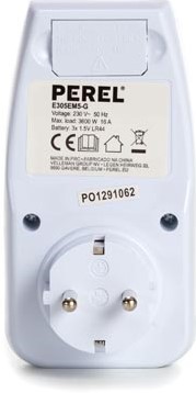 Perel energiemeter 230V voor Nederland 16 A wit-2
