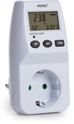 Perel energiemeter 230V voor Nederland 16 A wit