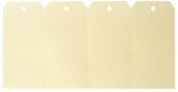 Kartonnen labels 26 x 60 mm bruin kraft karton-2