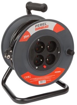 Perel kabelhaspel 3G1.50, 25 meter, voor België
