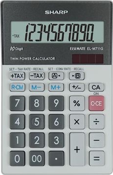 Sharp bureaurekenmachine EL-M711GGY