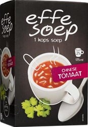 Effe Soep 1-kops Chinese tomaat 175 ml doos van 21 zakjes