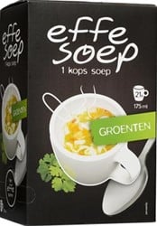 Effe Soep 1-kops groenten 175 ml doos van 21 zakjes