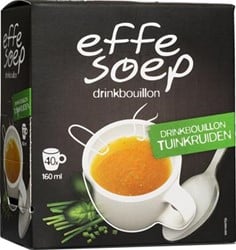 Effe Soep drinkbouillon tuinkruiden 160 ml doos van 40 sticks