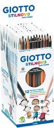 Giotto Stilnovo Skin Tones kleurpotloden, ophangbaar kartonnen etui met 12 potloden