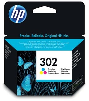 HP 302 cartridge 3 kleuren F6U65AE
