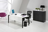 Frontpaneel wit privacypaneel voor bureau