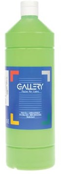 Gallery plakkaatverf flacon van 1000 ml lichtgroen