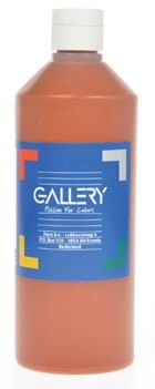Gallery plakkaatverf flacon van 500 ml lichtbruin