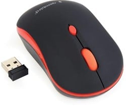 Gembird draadloze optische muis, rood