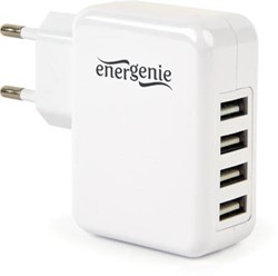 USB lader 4x USB A wit Energenie