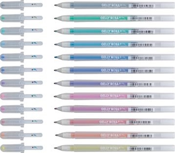 Sakura roller Gelly Roll Stardust, etui van 12 stuks in geassorteerde kleuren-3