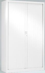 Roldeurkast, hoogte 198 cm, wit