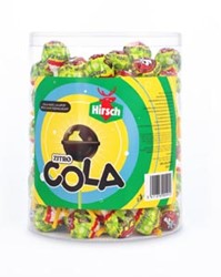Hirsch Zitro Cola Lolly 100 stuks pot van 1,2 kg