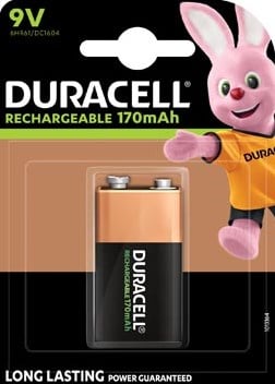 9 volt batterij Duracell oplaadbare Supreme HR9V 1 stuk