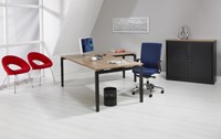 Hoekbureau zwart havanna