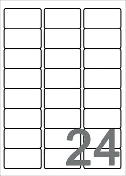 AVERY universele etiketten 63,5 x 33,9mm 240 24 etiketten per vel-2