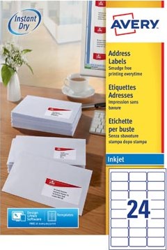 AVERY universele etiketten 63,5 x 33,9mm 24 etiketten per vel-3