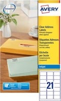 AVERY transparante etiketten 63,5 x 38,1mm 21 etiketten per vel-3