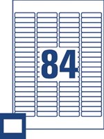 AVERY Mini-etiketten 46 x 11,1mm 84 etiketten per vel-2