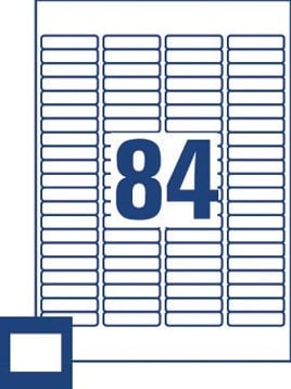AVERY Mini-etiketten 46 x 11,1mm 84 etiketten per vel-2