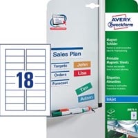 Avery Magneetetiketten 78 x 28 mm, doos van 90 stuks-3