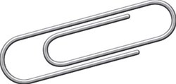 Paperclips 25 mm rond verzinkt Kangaro doosje 1000 stuks