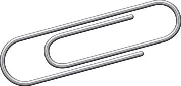 Kangaro papierklemmen 25 mm rond verzinkt, doos 100 stuks