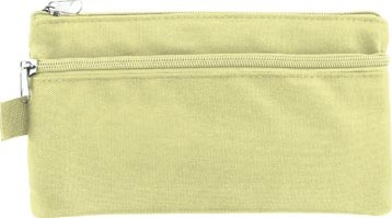 Kangaro pennenzak  plat  21 x 11 cm  pastel geel