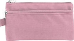 Kangaro pennenzak  plat  21 x 11 cm  pastel roze