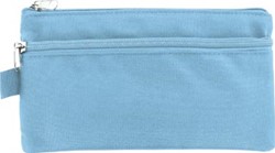 Kangaro pennenzak  plat  21 x 11 cm  pastel blauw