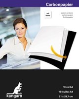 Kangaro carbonpapier A4 (21 x 29,7 cm) wit pak van 10 vel