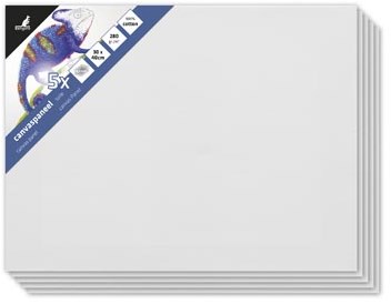 Canvaspaneel 30 x 40 cm pak van 5 stuks